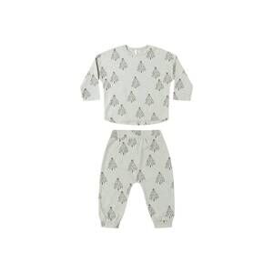 NEW RYLEE + CRU kid's pajama pant set in pistachio/trees print